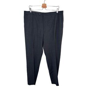 Canali Mens Gray Dress Pants Wool Blend Size 56 Waist 38" Inseam 31"